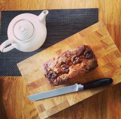 Baked banana bread